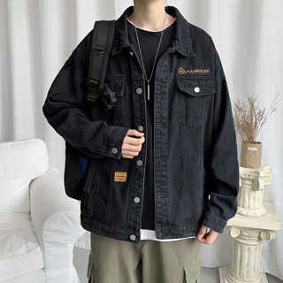 春季外套男潮ins百搭牛仔外套男潮流帥氣寬鬆學生韓版夾克上衣服20250513