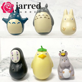 JARRED 龍貓可動人偶,宮崎駿的龍貓千與千尋公仔,生日不可阻擋的公仔 Q 版卡哇伊動漫不倒翁玩具桌面裝飾