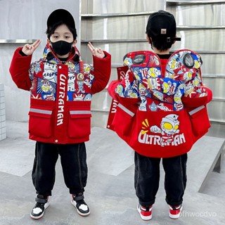 全場免運💯男童經典奧特曼棉服2025冬季新款冬裝加厚棉衣兒童洋氣棉襖外套 0STP