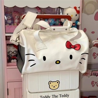 HelloKitty旅行包卡通可愛行李包單肩包斜挎包大容量手提收納包女【快速出貨】