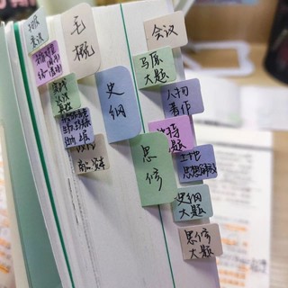 新品現貨莫蘭迪魔標色標籤紙質索引貼活頁本目錄分類貼標記Morandi熒光標籤紙索引貼紙活頁20250506