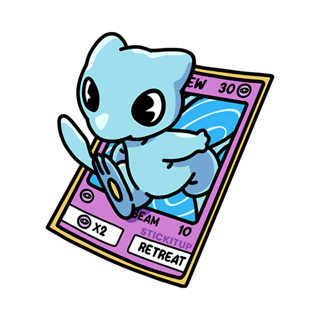 EARLFAMILY Pokemon Shining Mew 貼紙汽車貼紙赤壁防水電腦冷卻器 PVC 貼花適用於摩托車滑