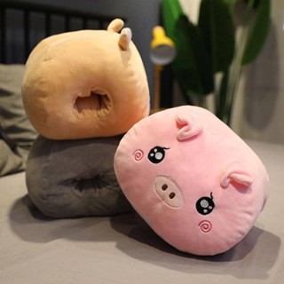 卡通暖手抱枕可愛插手辦公室午睡小枕頭學生宿舍毛絨手捂冬天女生抱枕被 抱枕 枕頭 插手枕 暖手枕 枕頭毯子二合一