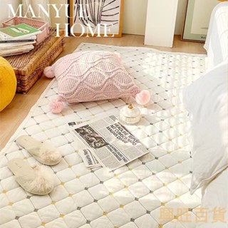 💗臺灣出貨💗北歐間約加厚全棉地墊 臥室床邊墊女孩 寶寶爬行墊 榻榻米地毯 防滑坐墊 純棉沙發墊 寵物墊子 四季通用可定製