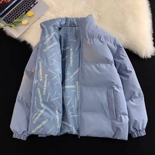 KK男裝 臺灣現貨 冬天外套 保暖新款棉衣加厚雙面兩面棉服潮牌外套立領冬季男女情侶羽絨棉襖