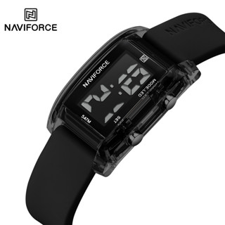 Naviforce NF7118 女士手錶奢華防水原創女士女孩數字 LED 手錶矽膠時尚時鐘