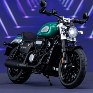 [GT-M]模型 1:12 奔達金吉拉美式巡航車 閤金摩託車 機車模型收藏擺件 聲光避震男孩玩具車 男生禮物