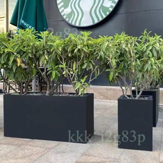 【限時優惠🎉】戶外花箱 圍欄 隔斷 長方形種植槽箱 成品花架組合 不銹鋼花盆 陽臺種菜盆 養殖箱 戶外花架 別墅花盆