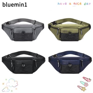 BLUEMIN1男士腰包,牛津大容量運動手機袋,商務收銀員錢包防水防盜騎自行車胸包