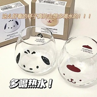 爆款hellokitty玉桂狗可愛玻璃杯少女心牛奶杯果汁杯加厚大容量可愛女 1LHM