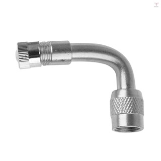 Toyutw)90 度黃銅空氣輪胎氣門嘴 Schrader 氣門桿帶延長適配器,適用於汽車卡車摩托車