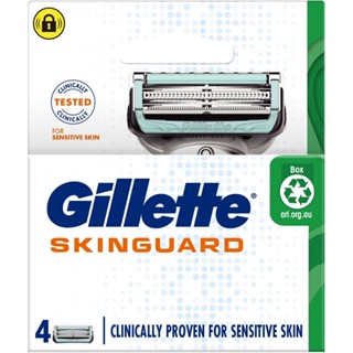 Gillette 吉列 SkinGuard紳適系列刮鬍刀頭4刀頭