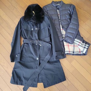Burberry 博柏利 外套 羽絨服 長版風衣 大衣 女士 日本直送 二手