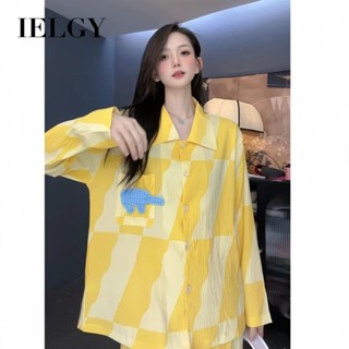 IELGY 女式長袖甜美卡通家居服睡衣開衫