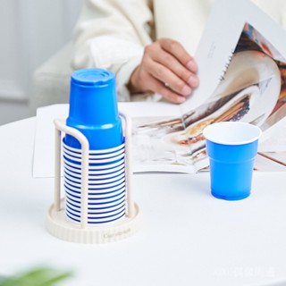 【免運】熱銷產品一次性盃子紙盃架桌麵盃架取盃器多功能盃子收納架傢用咖啡茶盃架