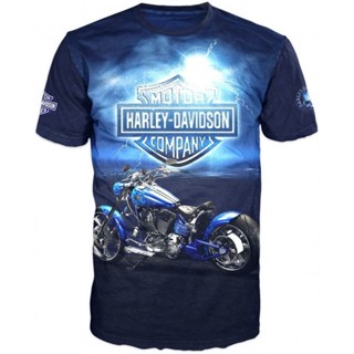 3d 可定製印花短袖上衣 HARLEY DAVIDSON 3d 新款 t 恤