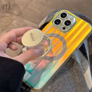 行李箱極光玫紅色磁吸支架 適用iPhone 16 15 14 13 Pro Max i15 i16 16pro 手機殼