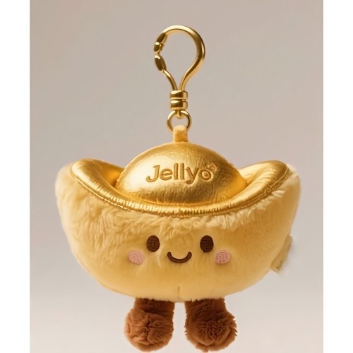 Jellcat衕款超萌招財納福金元寶可愛毛絨玩偶小掛件玩具吉祥禮物