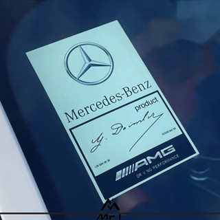 【蝦皮最低價】適用於梅賽德斯賓士BENZ AMG 總裁簽名奔馳擋風玻璃貼紙JDM靜電貼