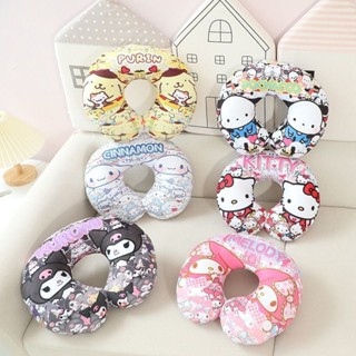 Sanrio 三麗鷗 kuromi 庫洛米 玉桂狗美樂蒂卡通美樂蒂庫洛米U型枕辦公室午睡枕頭枕便攜飛機旅行護頸枕女生