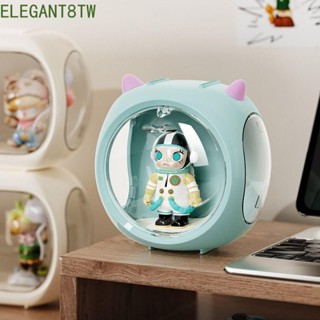 ELEGANT8TW太空艙模型盒,塑膠透明的人物展示櫃,可堆疊磁力閉合牆壁/桌面活動玩偶收納盒