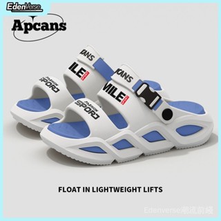 【 EdenVerse潮流】Apcans涼鞋男夏季2025新款外穿開車兩用沙灘涼鞋防滑厚底運動爆款
