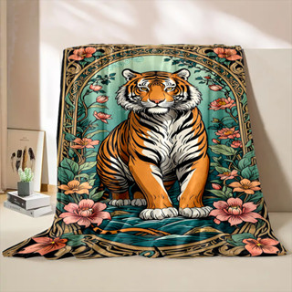 Tiger Blanket,成人和兒童保暖毯,可用作電視毯、沙發毯、沙發毯