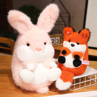 抓精品玩偶拋灑狐狸可愛禮品動物毛絨玩具團團8寸娃娃機公仔兔子