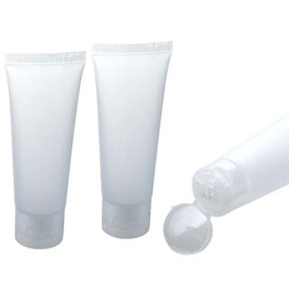30 件裝 15ml/20ml/30ml/50ml/100ml 空便攜式旅行管擠壓化妝品容器奶油乳液塑膠磨砂透明瓶