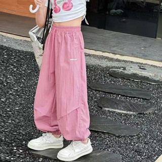 ｛臺灣熱銷｝ 女童夏季褲子新款森系防蚊褲中大童網紅女孩時尚顯瘦休閒運動褲子 熱賣