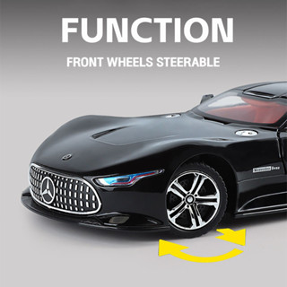 GREAT 1:24 賓士 AMG Vision GT 金屬合金玩具汽車模型壓鑄車男孩兒童模擬聲光效果愛好系列
