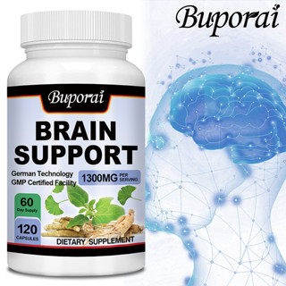 Buporai 銀杏葉補充劑 - 600 毫克 - 純素食，非基因改造，美國原裝進口，60/120粒