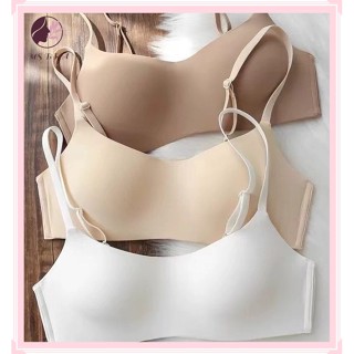 無痕內衣女薄杯一片式小胸集中爆乳上託防下垂無鋼圈舒適透氣內衣罩夏