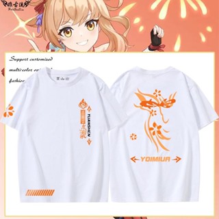 【酷town】原神遊戲周邊宵宮印象cos短袖T恤男女二次元百搭半袖休閒夏季衣服|原神|遊戲|周邊