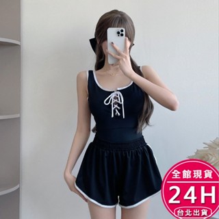 【梨卡】隔日到貨 兩件式泳裝 泳衣女 保守泳衣 溫泉泳衣 無袖泳裝 休閒泳裝 顯瘦泳裝 遮肚泳裝CR943【現貨24H】