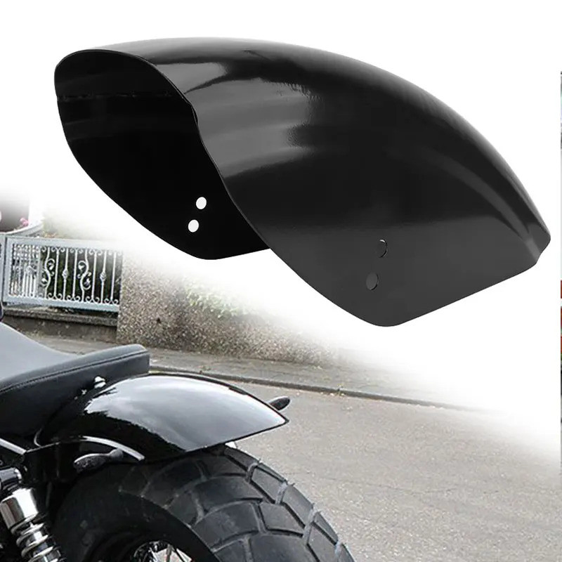 摩託車短平後擋泥闆擋泥闆 ABS 塑料適用於哈雷 Bobber 咖啡館賽車手斬波器本田雅馬哈鈴木通用