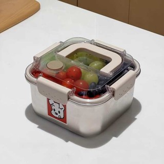 分隔便當盒 韓國便當盒 加熱便當盒 【特別好看的飯盒】上班族便當保溫盒微波爐加熱不鏽鋼2024新款女