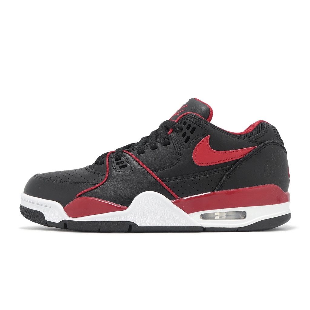 Nike 休閒鞋 Air Flight 89 Low 男鞋 黑 紅 復古 低筒 [ACS] FZ3045-001
