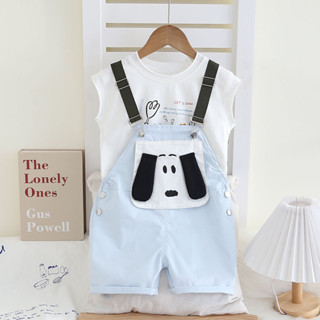 兒童服裝男嬰女童背心卡通工作服 2 件/套兒童嬰兒休閒服幼兒時尚外套 0-5 歲