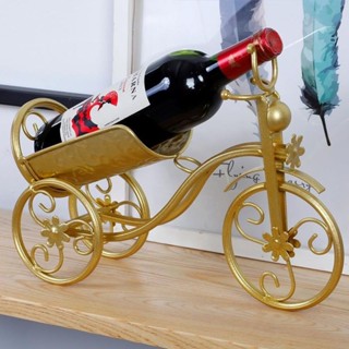 紅酒展示架 【穩固實用】創意腳踏車紅酒歐式擺件客廳酒櫃家用裝飾葡萄酒鐵藝紅酒瓶架子