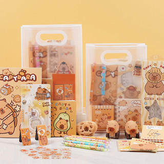 兒童禮物 Souvenir 伴手禮 卡皮巴拉開學兒童伴手禮套裝學習用品生日禮物全班分享獎勵小禮品05.16