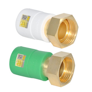 【臺灣出貨】晟悅 熱水器活接PPR4分6分1寸牙銅電鍍活接直接彎頭三通水管配件