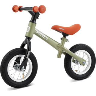 幼兒平衡自行車帶充氣橡膠輪胎，兒童推式平衡自行車玩具適閤 18 個月至 4 嵗男孩女孩可調節