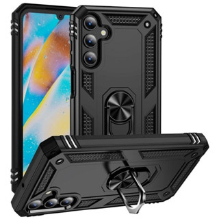 SAMSUNG 三星 Galaxy A15 4G 5G 手機殼(6.5 螢幕)雙層保護殼帶支架和戒指