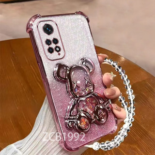 【新品】外殼 Redmi Note 11 11s pro 4G 5G TPU 手機殼四角防摔高階透明支架水晶手鍊