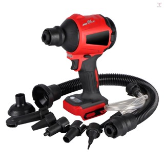 21v 無繩吸塵器、2 合 1 鼓風機和真空吸塵器、手持式鼓風機 80000RPM 高速無刷電機空氣壓縮除塵器,帶放氣軟