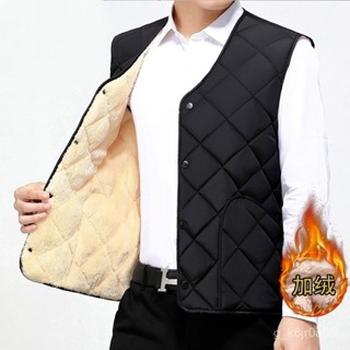 專櫃品質💯秋冬季款男士棉馬甲短款加絨加厚內穿保暖帥氣大碼坎肩中年爸爸裝 WTCF