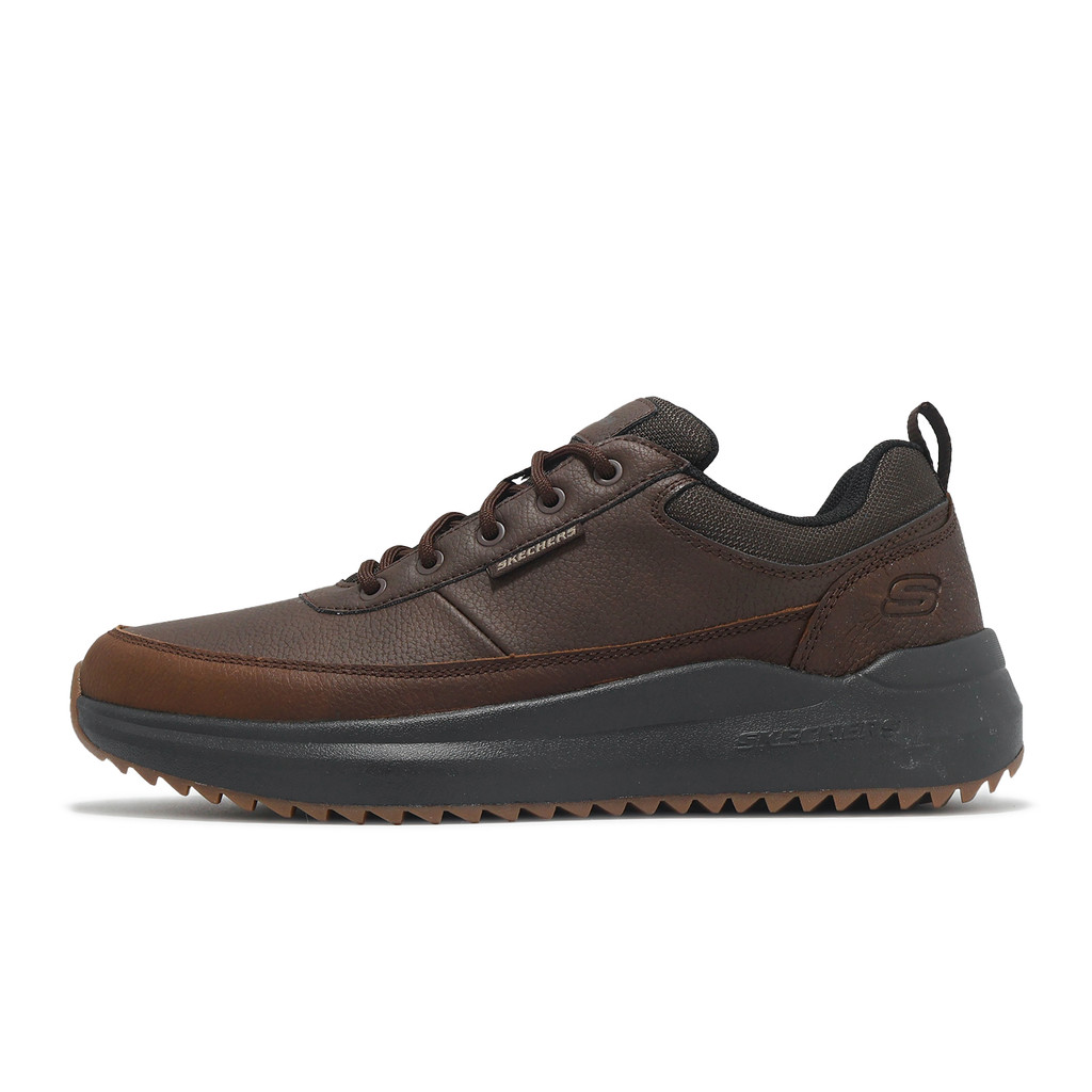 Skechers 休閒鞋 Parnell 男鞋 棕 皮革 緩衝 皮鞋 [ACS] 210929RDBR