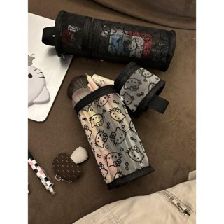 多用款 大容量 kitty網紗 便攜 水桶筆袋 化妝包 刷包 手提 可站立 耐髒