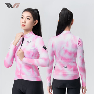 ROCKBROS騎行服長袖秋冬防風山地公路自行車騎行服YKK拉鍊女